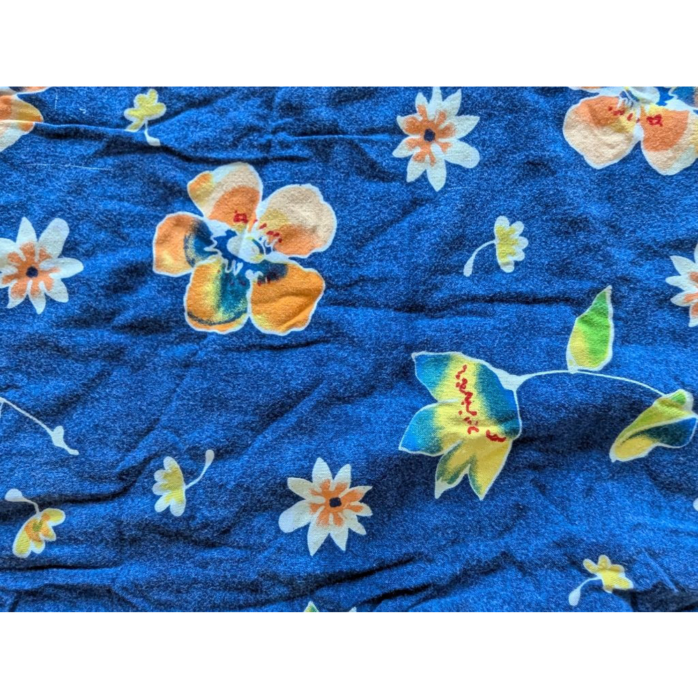 Vtg Short Sleeve Button‎ Down Hawaiian Floral Women's Top Tropical Resortwear - Picture 3 of 5